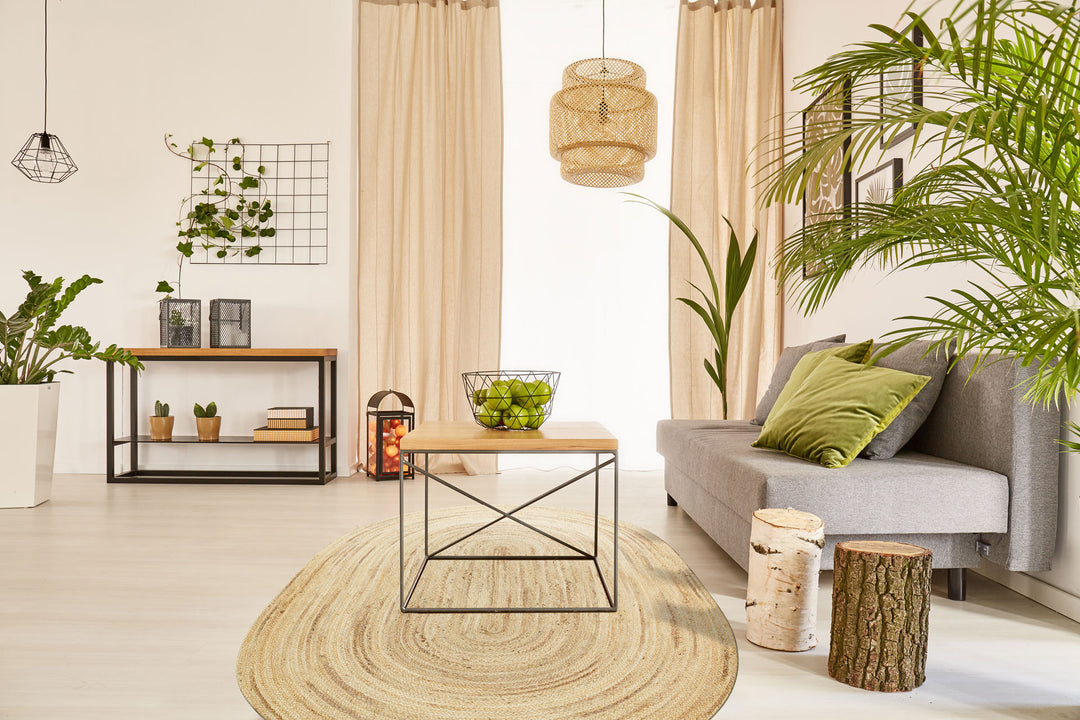 Maldiv 01E Natural Jüt %100 El Dokuma Hasır Halı Antre, Hol, Balkon, Oturma Odası Halısı