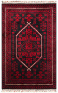 Historic 956 Blue Afgan Desenli El Emeği Ile Özel Tezgahlarda Üretilen Bambu Uşak Halısı