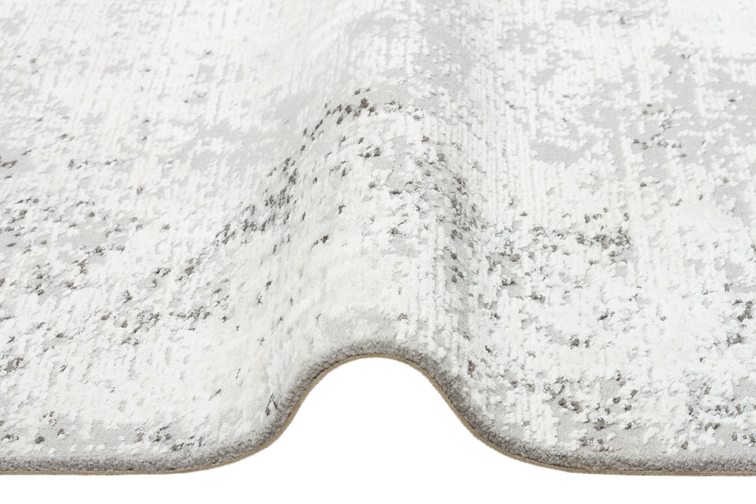 Prisma 05 Cream Grey Hav Toz Vermeyen Yumuşak Dokulu Sade Ve Şık Oturma Odası, Koridor Halısı