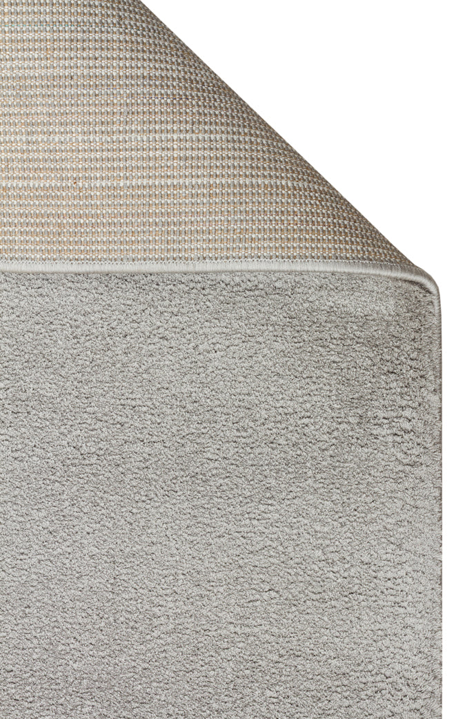 Soft Yuvarlak Grey Kolay Kullanımlı Hav Toz Vermez Yumuşak Dokulu Modern Pofuduk Halı