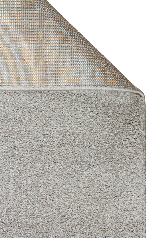 Soft Yuvarlak Grey Kolay Kullanımlı Hav Toz Vermez Yumuşak Dokulu Modern Pofuduk Halı