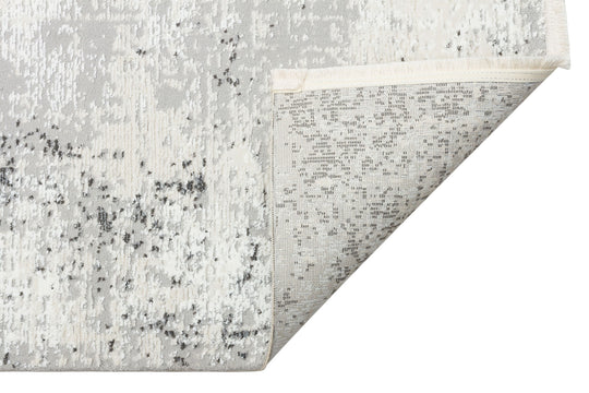 Prisma 05 Cream Grey Hav Toz Vermeyen Yumuşak Dokulu Sade Ve Şık Oturma Odası, Koridor Halısı