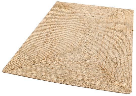 Maldiv 10 Natural Jüt %100 El Dokuma Hasır Halı Antre, Hol, Balkon, Oturma Odası Halısı