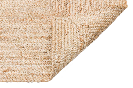 Maldiv 10 Natural Jüt %100 El Dokuma Hasır Halı Antre, Hol, Balkon, Oturma Odası Halısı