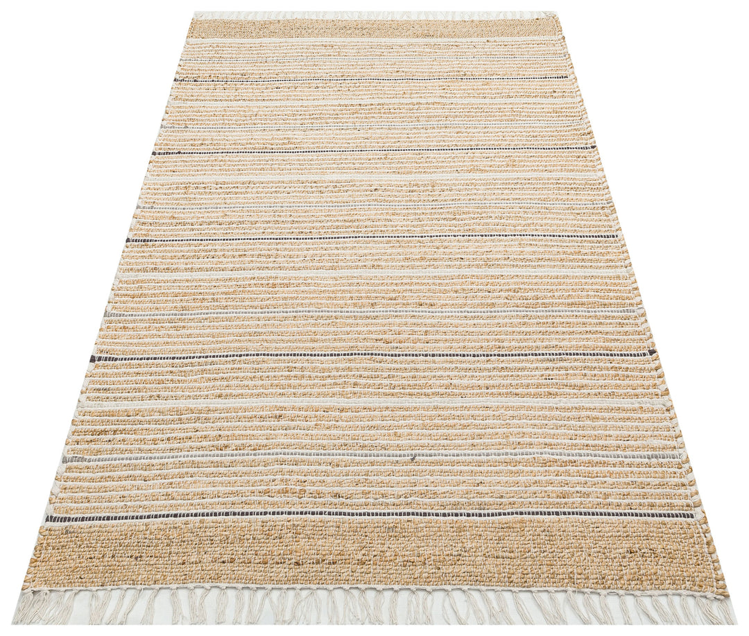 Maldiv 05 Natural Grey Jüt %100 El Dokuma Hasır Halı Antre, Hol, Balkon, Oturma Odası Halısı