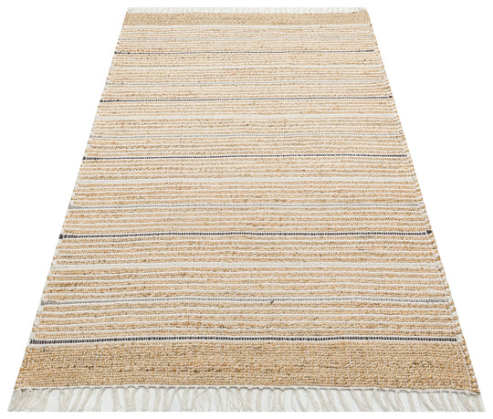 Maldiv 05 Natural Grey Jüt %100 El Dokuma Hasır Halı Antre, Hol, Balkon, Oturma Odası Halısı