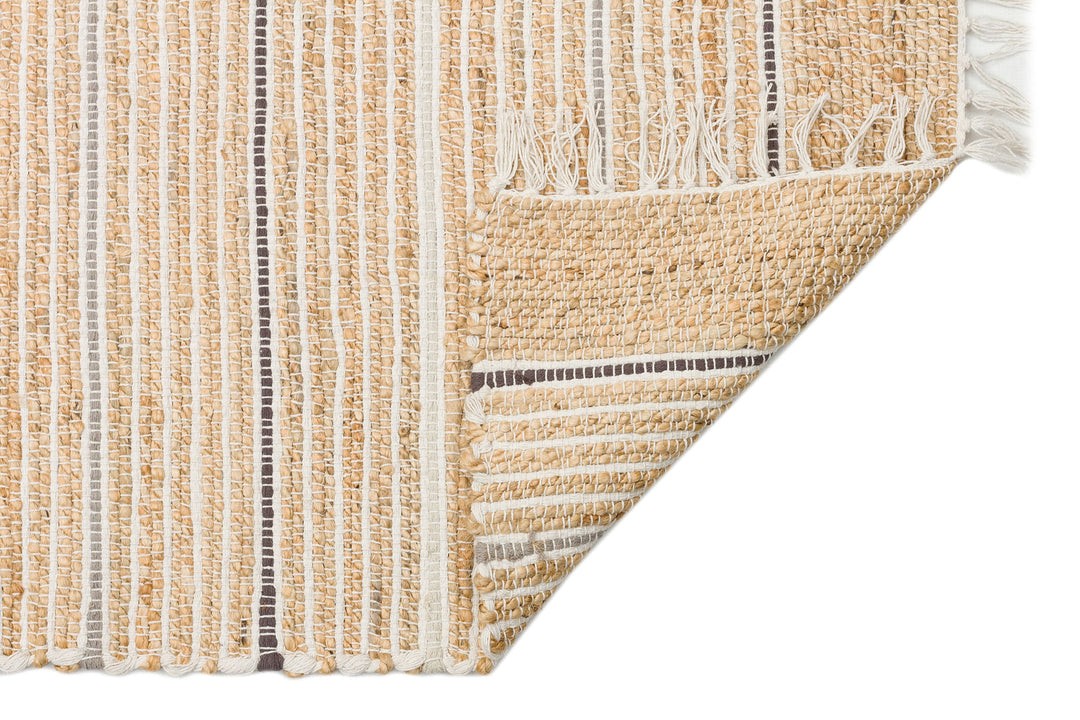 Maldiv 05 Natural Grey Jüt %100 El Dokuma Hasır Halı Antre, Hol, Balkon, Oturma Odası Halısı