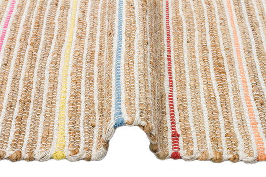 Maldiv 05 Natural Multy Jüt %100 El Dokuma Hasır Halı Antre, Hol, Balkon, Oturma Odası Halısı