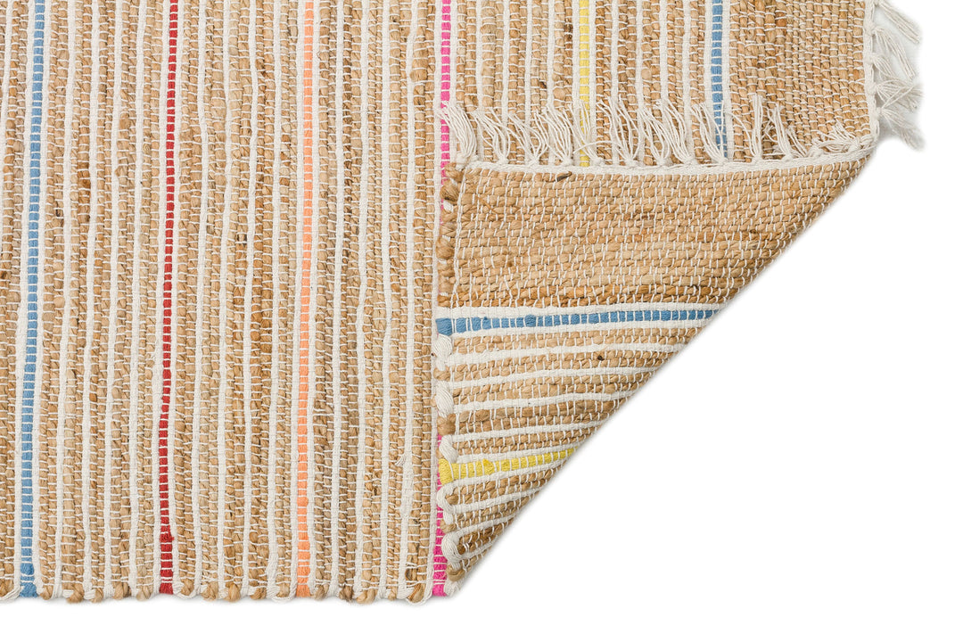 Maldiv 05 Natural Multy Jüt %100 El Dokuma Hasır Halı Antre, Hol, Balkon, Oturma Odası Halısı