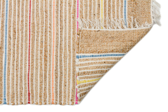Maldiv 05 Natural Multy Jüt %100 El Dokuma Hasır Halı Antre, Hol, Balkon, Oturma Odası Halısı