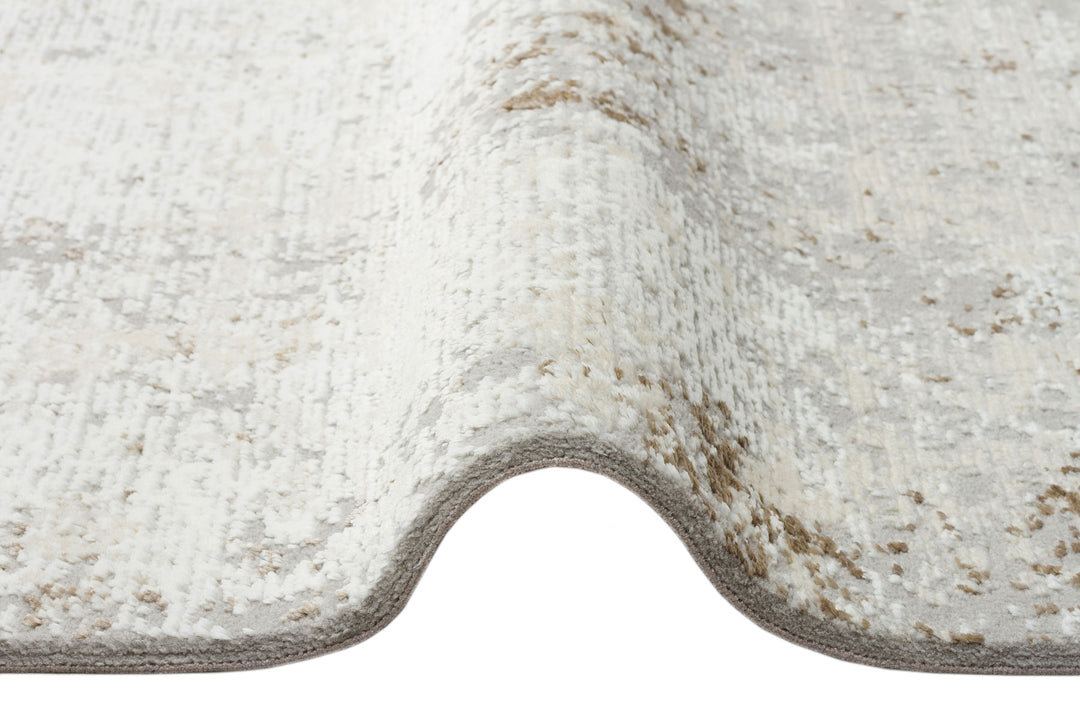 Prisma 05 Grey Beige Hav Toz Vermeyen Yumuşak Dokulu Sade Ve Şık Oturma Odası, Koridor Halısı