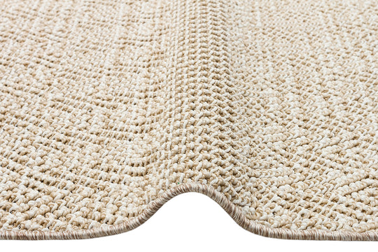 Lion 01 Beige Hasır Dokulu Bukle Dokumasıyla Hav Toz Vermez Modern Makine Halısı