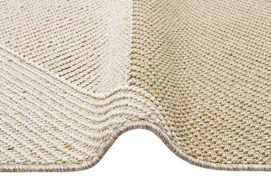 Lion 08 Beige Hasır Dokulu Bukle Dokumasıyla Hav Toz Vermez Modern Makine Halısı