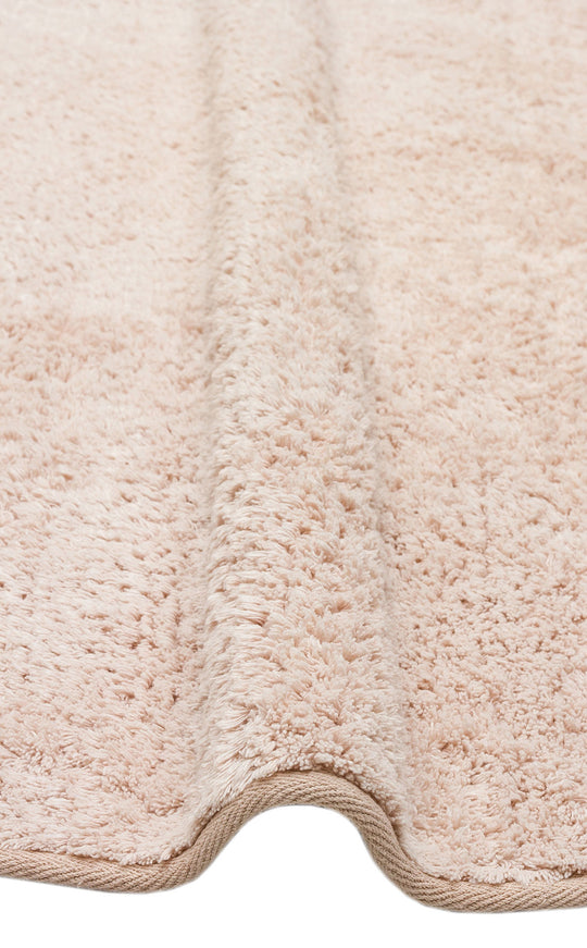 Candy Baby Plain Q Beige %100 Pamuk Naturel Malzeme ile Üretilmiş Kaymaz Bebek Yuvarlak Çocuk Halısı