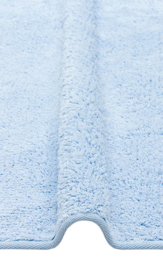 Candy Baby Plain Q Blue %100 Pamuk Naturel Malzeme ile Üretilmiş Kaymaz Bebek Yuvarlak Çocuk Halısı