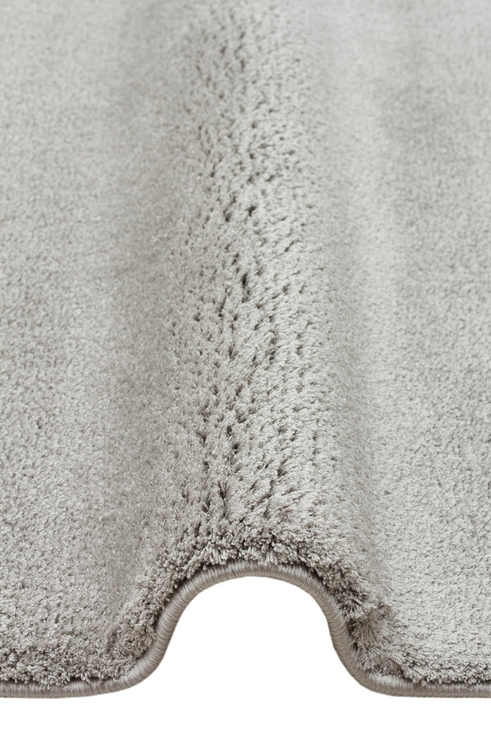 Soft Yuvarlak Grey Kolay Kullanımlı Hav Toz Vermez Yumuşak Dokulu Modern Pofuduk Halı