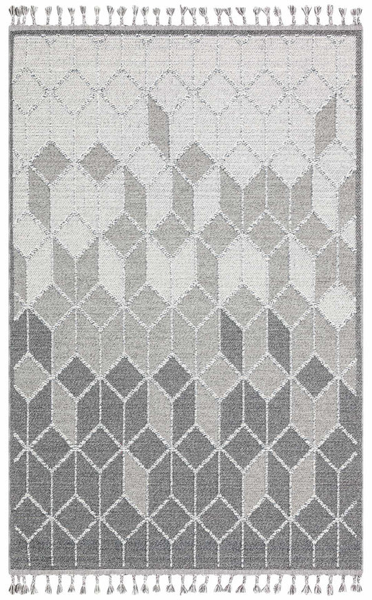 Lion 03 Grey Hasır Dokulu Bukle Dokumasıyla Hav Toz Vermez Modern Makine Halısı