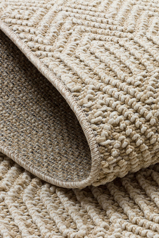 Lion 01 Beige Hasır Dokulu Bukle Dokumasıyla Hav Toz Vermez Modern Makine Halısı
