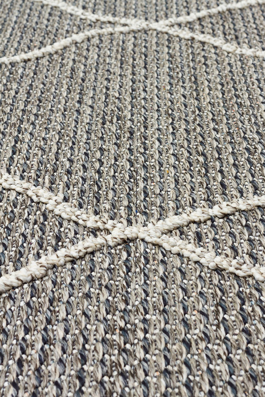 Lion 02 Grey Hasır Dokulu Bukle Dokumasıyla Hav Toz Vermez Modern Makine Halısı