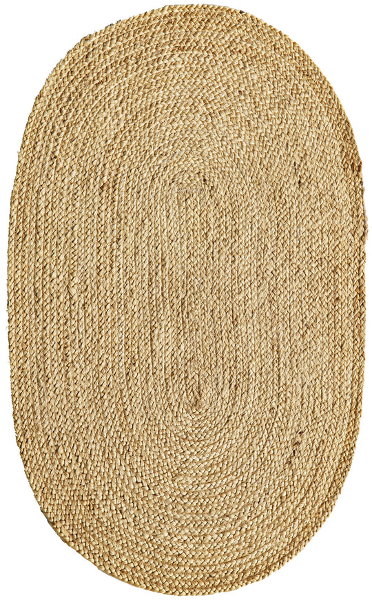 Maldiv 01E Natural Jüt %100 El Dokuma Hasır Halı Antre, Hol, Balkon, Oturma Odası Halısı