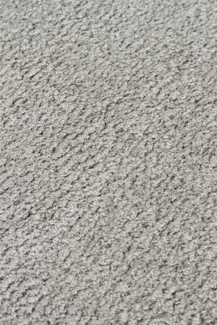 Soft Yuvarlak Grey Kolay Kullanımlı Hav Toz Vermez Yumuşak Dokulu Modern Pofuduk Halı