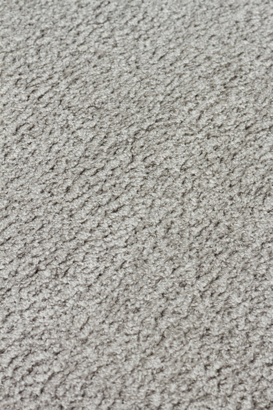 Soft Yuvarlak Grey Kolay Kullanımlı Hav Toz Vermez Yumuşak Dokulu Modern Pofuduk Halı