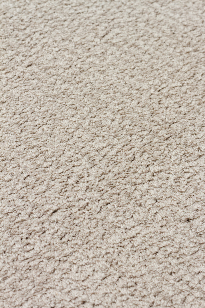 Soft Dark Stone Yuvarlak Halı Kolay Kullanımlı Hav Toz Vermez Yumuşak Dokulu Modern Pofuduk Halı