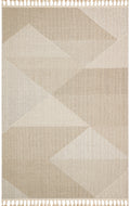 Lion 08 Beige Hasır Dokulu Bukle Dokumasıyla Hav Toz Vermez Modern Makine Halısı