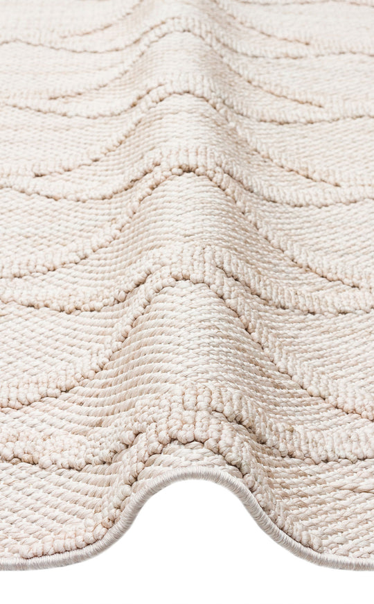 Cunda 04 Beıge Yumuşak Dokulu Hav Toz Vermeyen Bukle Dokuma Salon, Mutfak, Koridor Halısı