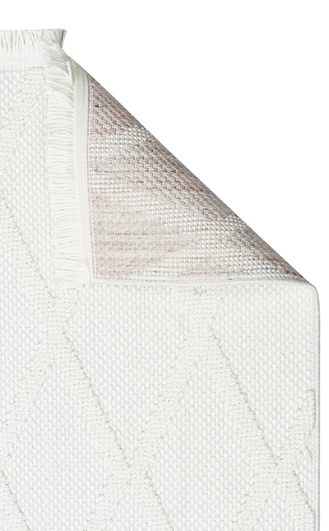 Cunda 04 Cream Yumuşak Dokulu Hav Toz Vermeyen Bukle Dokuma Salon, Mutfak, Koridor Halısı