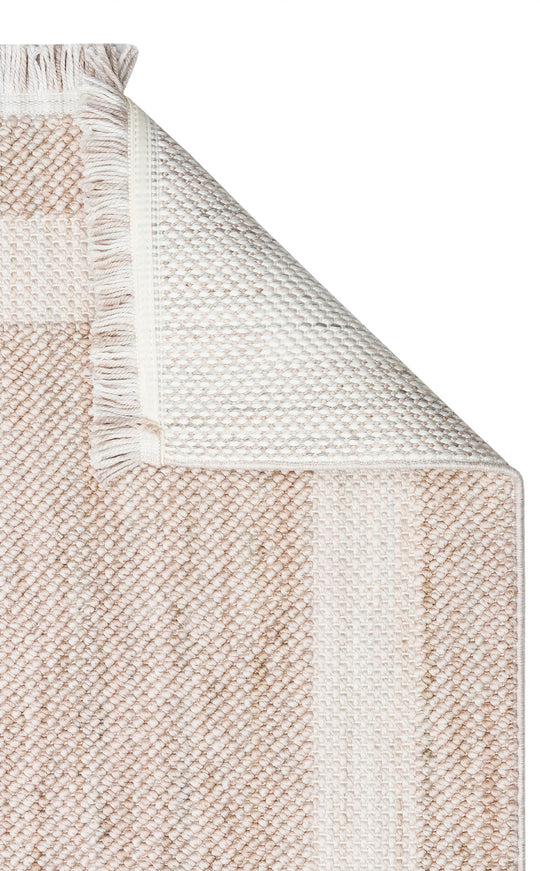 Cunda 05 Beıge Yumuşak Dokulu Hav Toz Vermeyen Bukle Dokuma Salon, Mutfak, Koridor Halısı