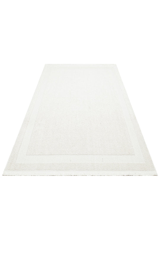 Cunda 05 Cream Yumuşak Dokulu Hav Toz Vermeyen Bukle Dokuma Salon, Mutfak, Koridor Halısı