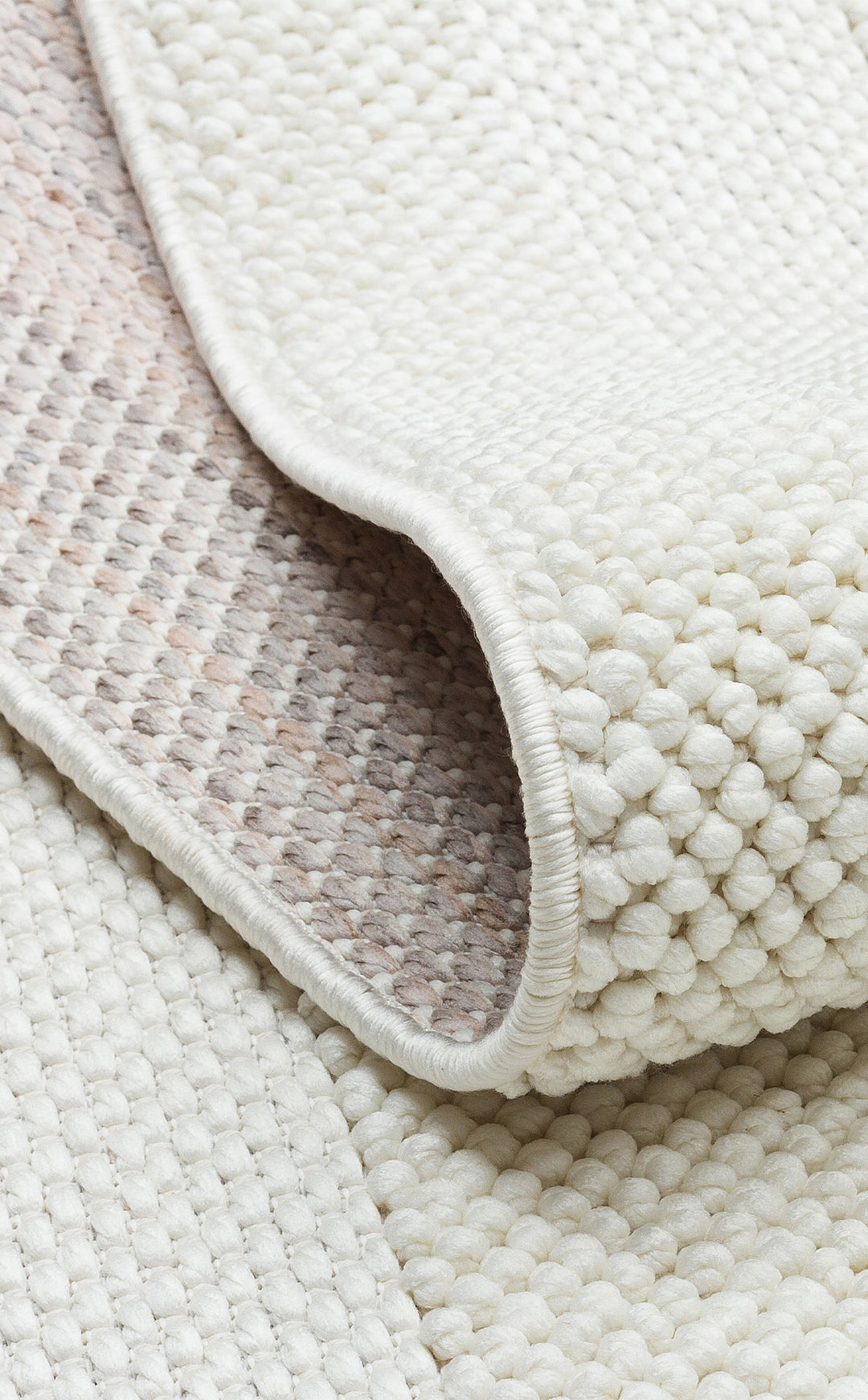 Cunda 05 Cream Yumuşak Dokulu Hav Toz Vermeyen Bukle Dokuma Salon, Mutfak, Koridor Halısı