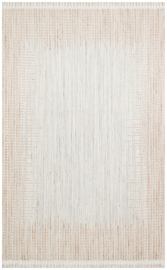 Cunda 01 Grey Beıge Yumuşak Dokulu Hav Toz Vermeyen Bukle Dokuma Salon, Mutfak, Koridor Halısı