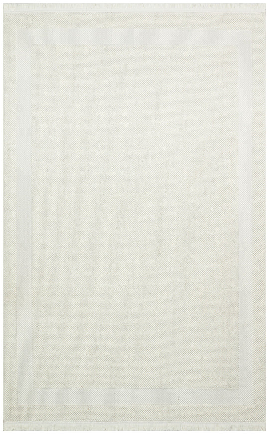 Cunda 05 Cream Yumuşak Dokulu Hav Toz Vermeyen Bukle Dokuma Salon, Mutfak, Koridor Halısı