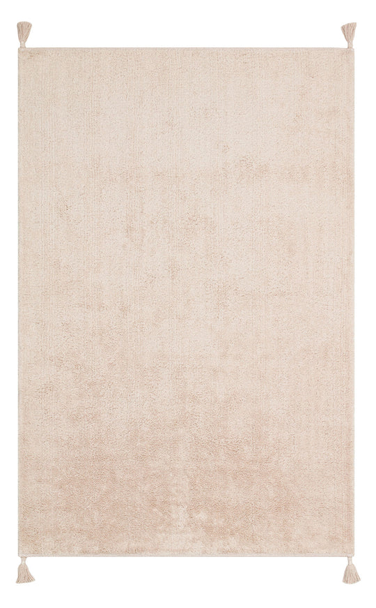 Candy Baby Plaın Beıge %100 Pamuk Naturel Malzeme ile Üretilmiş Kaymaz Bebek Çocuk Halısı