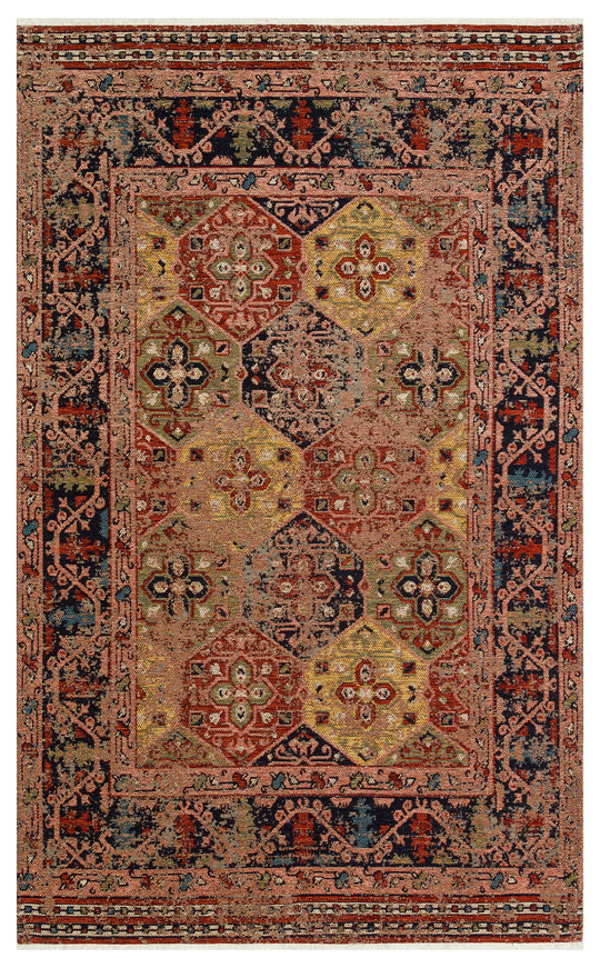 Avanos Kilim 01 Multy Anadolu'nun Antik Desenlerinden esinlenilen Yıkanabilir Kaymaz Tabanlı Kilim