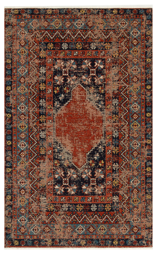 Avanos Kilim 04 Multy Anadolu'nun Antik Desenlerinden esinlenilen Yıkanabilir Kaymaz Tabanlı Kilim