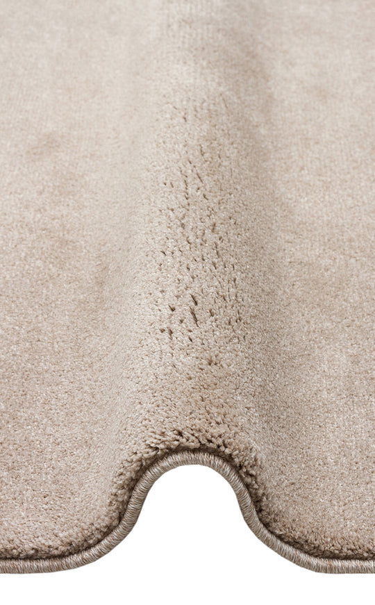 Bakü Plaın Beige Hav Toz Vermeyen Yumuşak Dokulu Sade Tek Renk Modern Halı