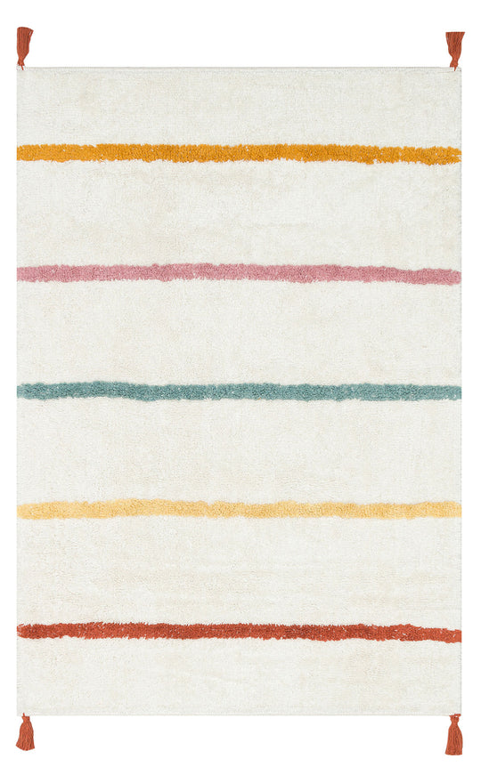 Candy Baby 01 %100 Pamuk Naturel Malzeme ile Üretilmiş Kaymaz Bebek Çocuk Halısı