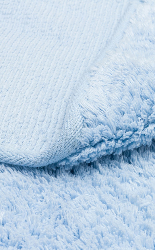 Candy Baby Plain Q Blue %100 Pamuk Naturel Malzeme ile Üretilmiş Kaymaz Bebek Yuvarlak Çocuk Halısı