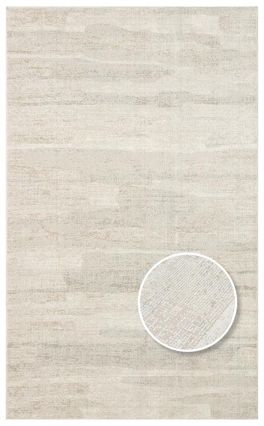 Ayvalık 01 Grey Beige Yumuşak Dokulu Düz Tek Renk Hav Toz Vermeyen Koridor, Mutfak, Salon Halısı