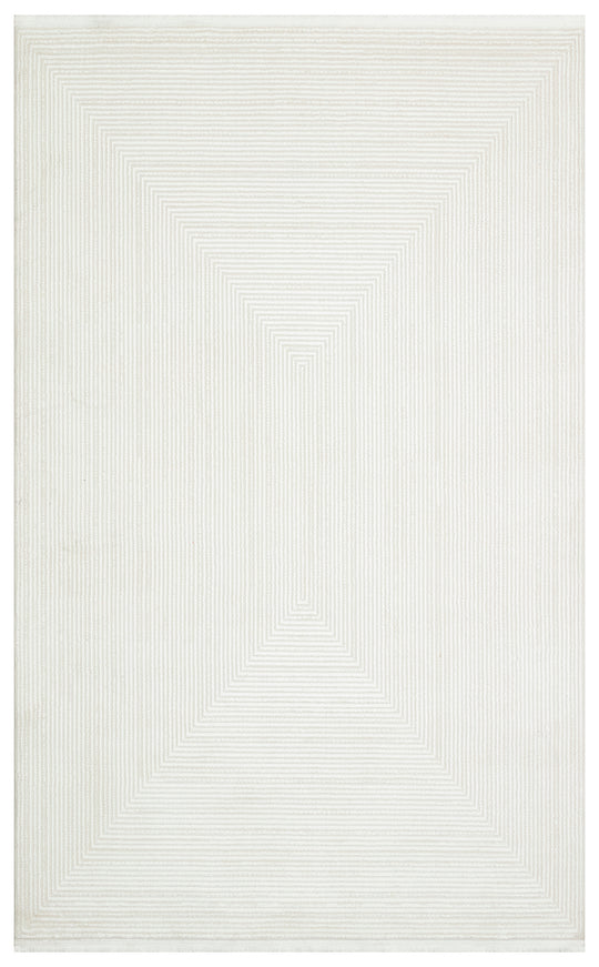 Prisma 22 Cream Grey Hav Toz Vermeyen Yumuşak Dokulu Sade Ve Şık Oturma Odası, Koridor Halısı