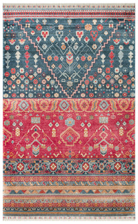 Milas 17 Navy Multy Uşaklı Kadınların Yoğun El Emeği ile Dokuduğu %100 Doğal Bambu Tezgah Halısı