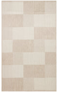 Samos 01 Beige Kaymaz Tabanlı Makine de Yıkanabilir, Silinebilir Mutfak Halısı Sisal Kilim