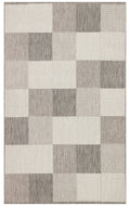 Samos 01 Grey Kaymaz Tabanlı Makine de Yıkanabilir, Silinebilir Mutfak Halısı Sisal Kilim