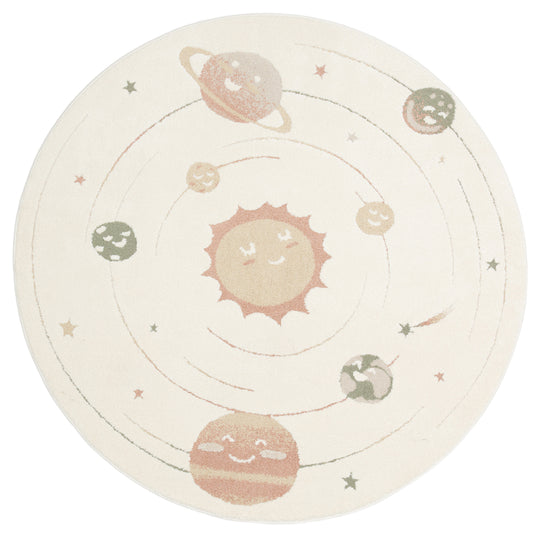 Zuma 02 cream multy Antialerjik Yapısıyla Özenle Üretilmiş Yıkanabilir Çocuk ve Bebek Halısı