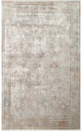 Andora 03 Grey Yumuşak Dokulu Vintage Esintilere Sahip Over-dyed Sık Dokuma Bambu Salon Halısı