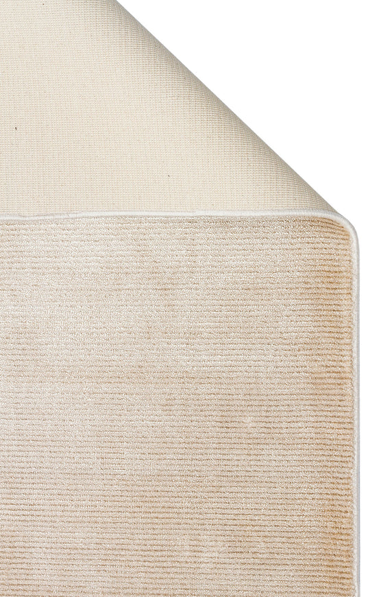 Loft 01 Beige Düz Sade Modern Tasarımlı, Yüksek Kalite Sık Dokuma Viskon Salon Halısı