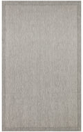 Samos 02 Grey Kaymaz Tabanlı Makine de Yıkanabilir, Silinebilir Mutfak Halısı Sisal Kilim
